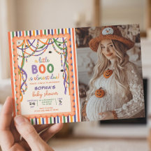 Un petit boo est presque dû Colorée Baby Shower