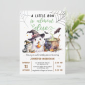 Invitation Un Petit Boo est presque DUE ! Baby shower d'Hallo (Debout devant)