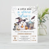 Invitation Un Petit Boo est presque DUE ! Baby shower d'Hallo (Debout devant)