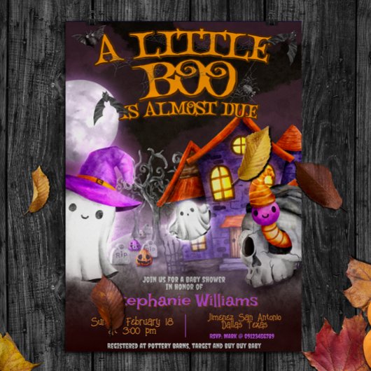 Invitation Un petit boo est presque prêt