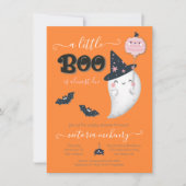 Invitation Un petit Boo Halloween fille Baby shower Invitatio (Devant)