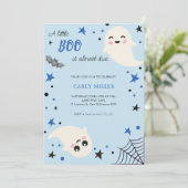 Invitation Un Petit Boo Joli Baby shower Automne (Debout devant)