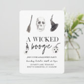 Invitation Un petit boogie | Bonne Halloween (Debout devant)