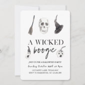 Invitation Un petit boogie | Bonne Halloween (Devant)