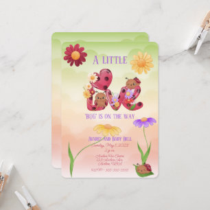 Invitation Un petit bug d'amour est sur le chemin Baby shower