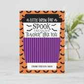 Invitation Un petit café pour le professeur Porte-carte cadea (Debout devant)