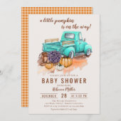 Invitation Un Petit Camion Rustique Rustique D'Automne Citrou (Devant / Derrière)