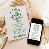 Invitation Un petit camping-car se trouve sur le chemin de la