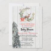 Invitation Un Petit Cerf Est Presque Là Baby shower (Devant)