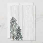 Invitation Un Petit Cerf Est Presque Là Baby shower (Dos)