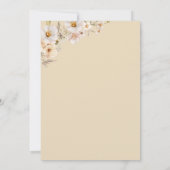 Invitation Un petit chéri Boho Vêtements Baby shower fille (Dos)