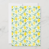 Invitation Un Petit Citron Sur Le Chemin Baby shower Jaune Fr (Dos)