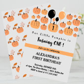 Invitation Un petit Citrouille à l'occasion d'un Halloween 1e