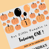 Invitation Un petit Citrouille à l'occasion d'un Halloween 1e