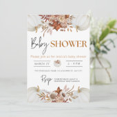 Invitation Un Petit Citrouille Automne Automne Automne Baby s (Debout devant)