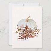 Invitation Un Petit Citrouille Automne Automne Automne Baby s (Dos)