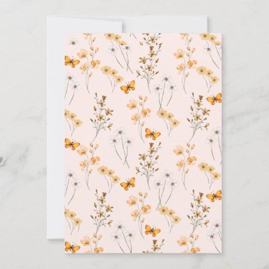 Invitation Un Petit Citrouille Automne Automne Automne Baby s (Dos)