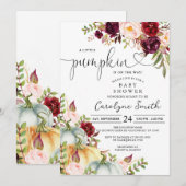 Invitation Un Petit Citrouille Automne Automne Automne Baby s (Devant / Derrière)