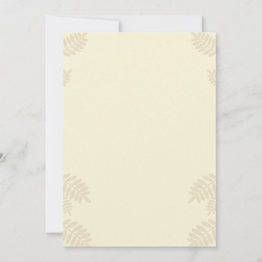 Invitation Un Petit Citrouille Automne Automne Automne Baby s (Dos)