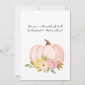 Invitation Un Petit Citrouille Automne Automne Automne Baby s (Dos)