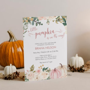 Invitation Un Petit Citrouille Automne Automne Automne Baby s