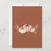 Invitation Un Petit Citrouille Automne Automne Automne Baby s (Dos)