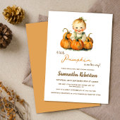 Invitation Un Petit Citrouille Automne Joli Petit Baby shower