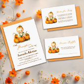 Invitation Un Petit Citrouille Automne Joli Petit Baby shower