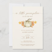 Invitation Un petit Citrouille - Baby shower d'automne d'auto (Devant)