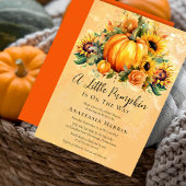 Invitation Un Petit Citrouille | Baby shower d'automne des to