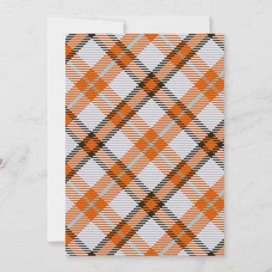 Invitation Un petit Citrouille devient une fille 1er annivers (Dos)