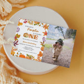 Invitation Un petit Citrouille devient une fille 1er annivers