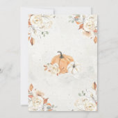 Invitation Un petit Citrouille devient une fille anniversaire (Dos)