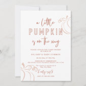 Invitation Un petit Citrouille est en Baby shower (Devant)