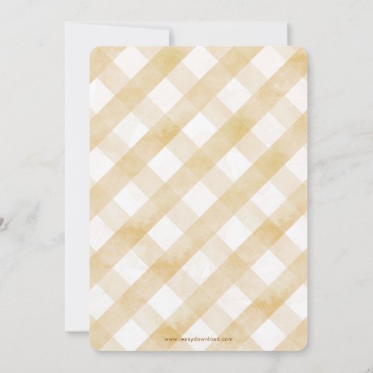 Invitation Un petit Citrouille est en chemin baby shower Invi (Dos)