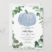 Invitation Un Petit Citrouille Est En Chemin De Baby shower G (Devant)