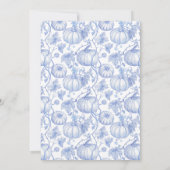 Invitation Un petit Citrouille est en route Baby shower (Dos)