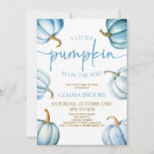 Invitation Un Petit Citrouille Est En Route ! Baby shower (Devant)