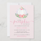 Invitation Un Petit Citrouille Est En Route Baby shower Citro (Devant)