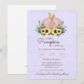 Invitation Un petit Citrouille est en route Baby shower Invit (Devant / Derrière)