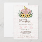 Invitation Un petit Citrouille est en route Baby shower Invit (Devant / Derrière)