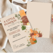 Invitation Un petit Citrouille est en route Baby shower Invit