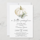 Invitation Un petit Citrouille est en route Fall Baby shower  (Devant)