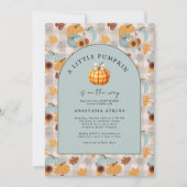 Invitation Un petit Citrouille est en route pour le Baby show (Devant)