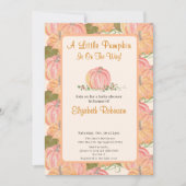 Invitation Un petit citrouille est en route Shower de bébé d' (Devant)