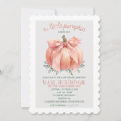 Invitation Un petit Citrouille est sur le chemin Baby Girl Do (Devant)