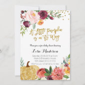 Invitation Un petit Citrouille est sur le chemin du Baby show (Devant)