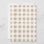 Invitation Un petit Citrouille est un Baby shower (Dos)