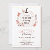 Invitation Un Petit Citrouille Fait Son Anniversaire (Devant)