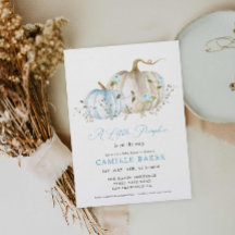 Un petit Citrouille Fall Boy Baby shower Invitatio